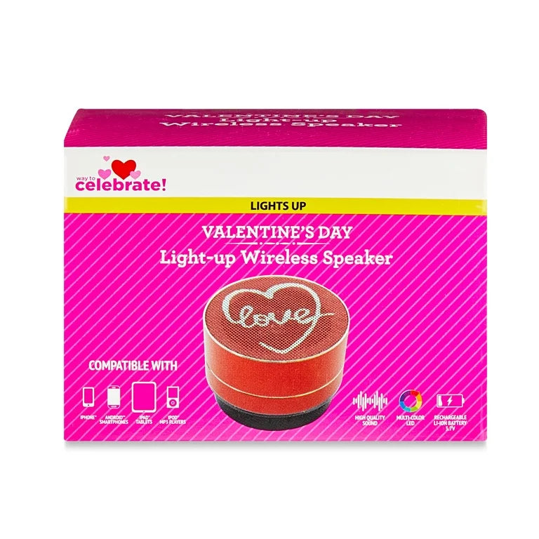 VALENTINE'S DAY
Light-up Wireless Speaker