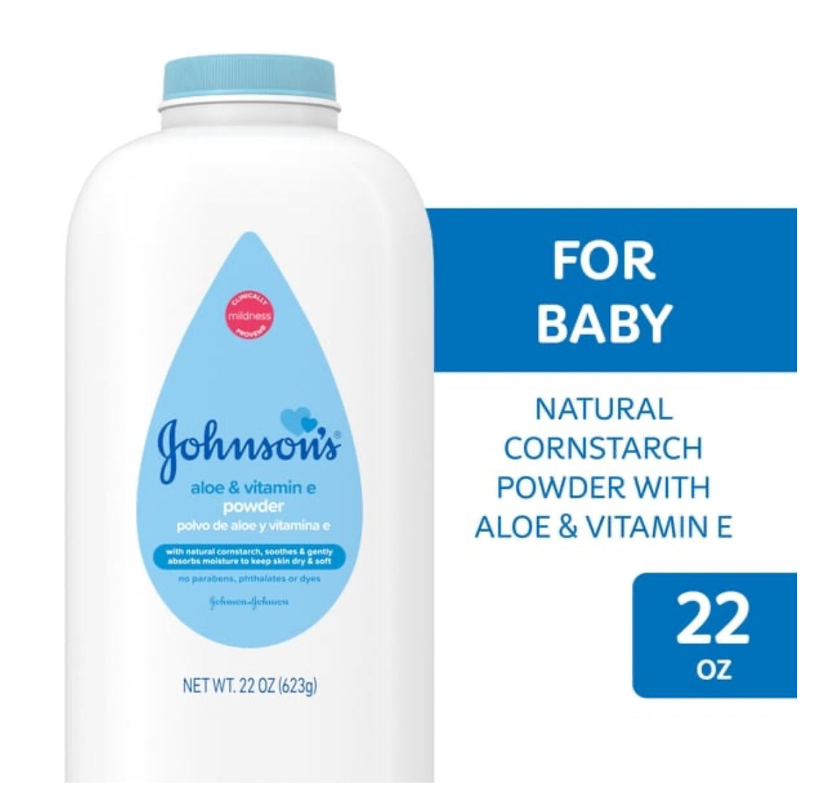 Johnson’s aloe & vitamin e powder