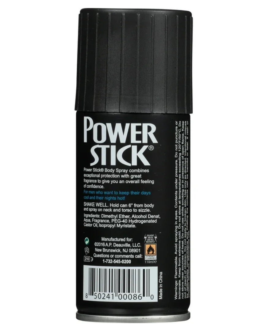 Power Stick Deodorant Body Spray, Intensity