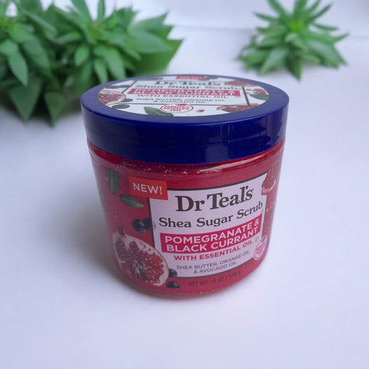 Dr. Teal's - POMEGRANATE & BLACK CURRANT - Shea Sugar Scrub with essential oils