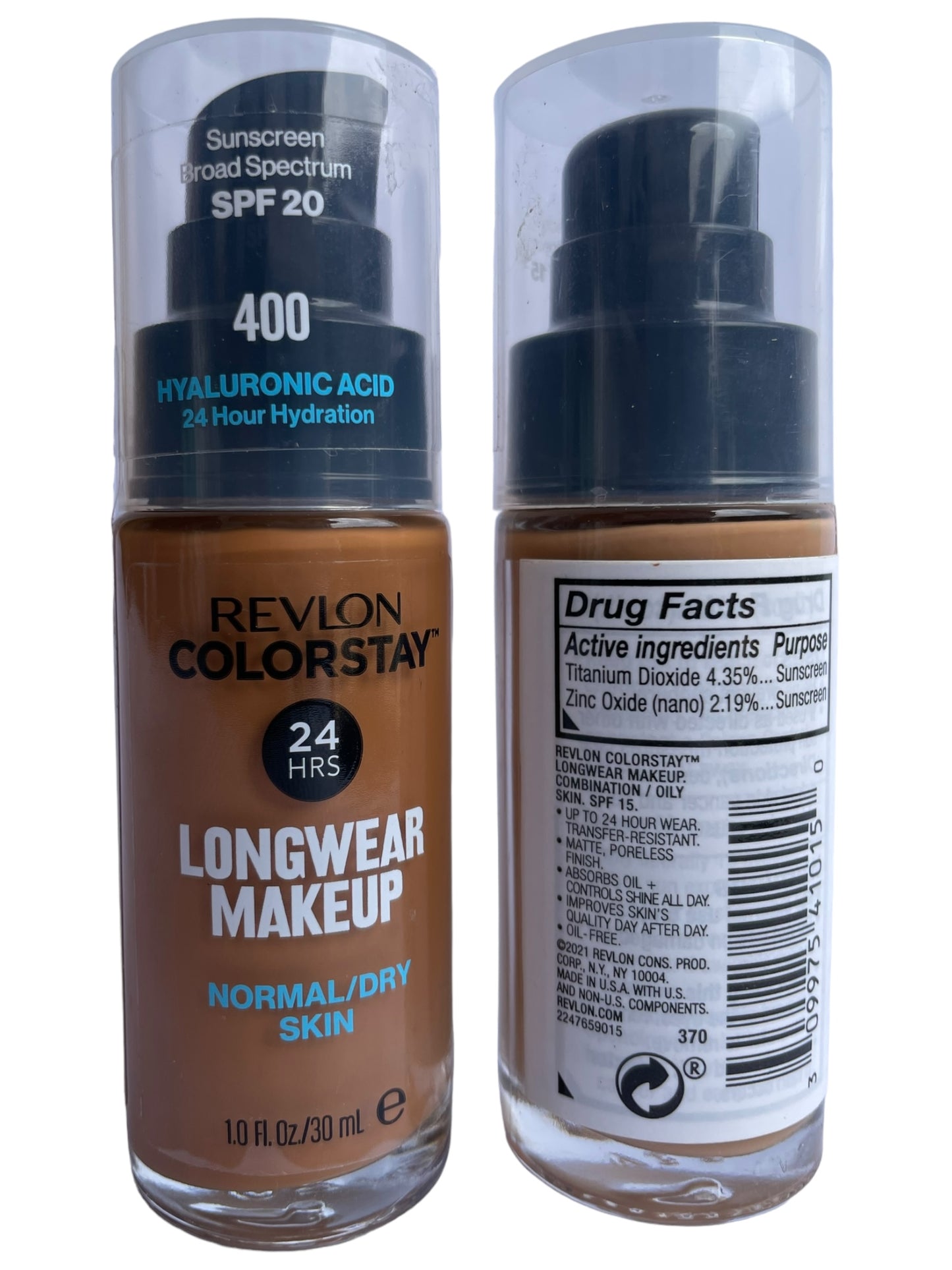 Revlon Liquid Foundation, ColorStay Face Makeup for Normal and Dry Skin, SPF 20, Longwear Medium-Full Coverage with Matte Finish