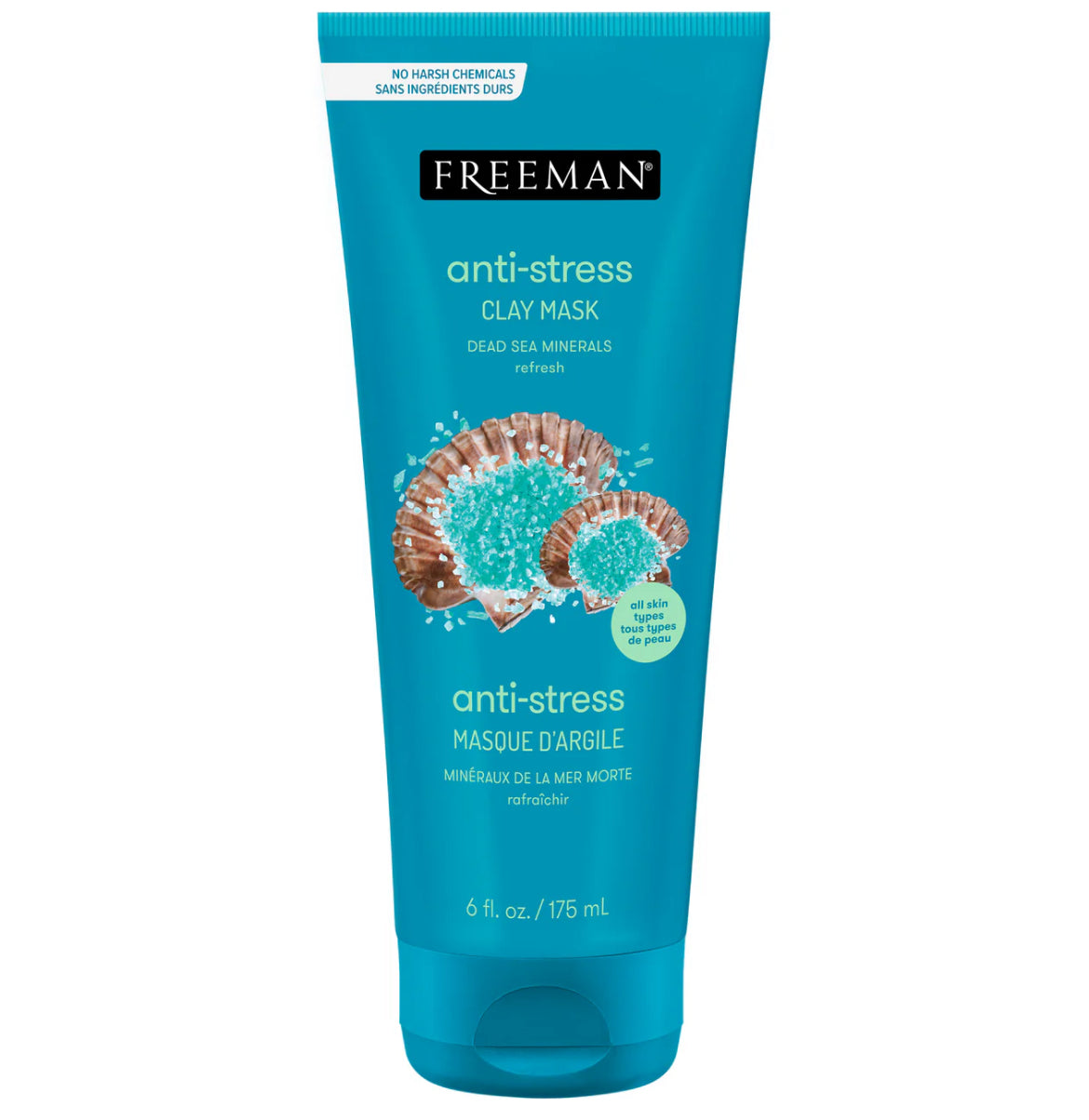 FREEMAN Anti-Stress Dead Sea Minerals Clay Mask